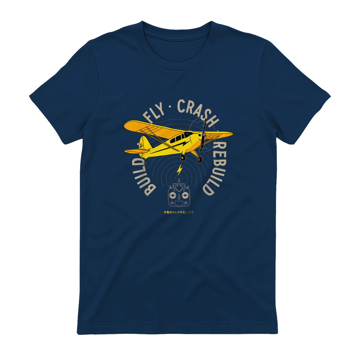 Avion RC Avion Aéromodélisme Construire Fly Aéromodélisme in Navy - back view