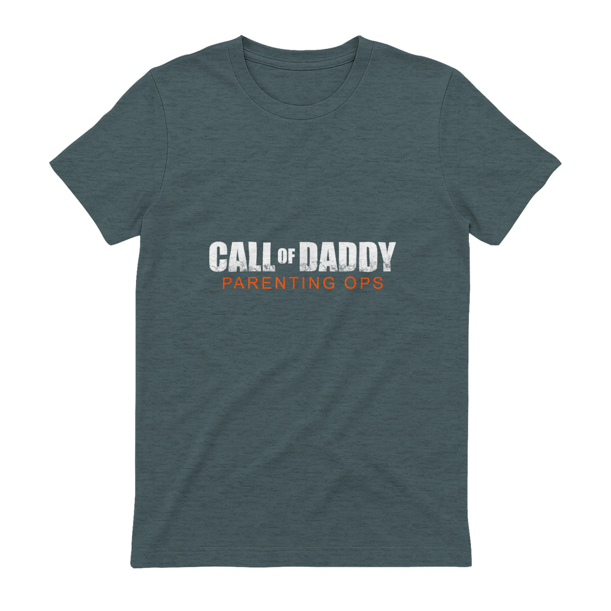 Gamer Dad Call of Daddy Call of Dad Parenting Ops in Dark Heather - back view
