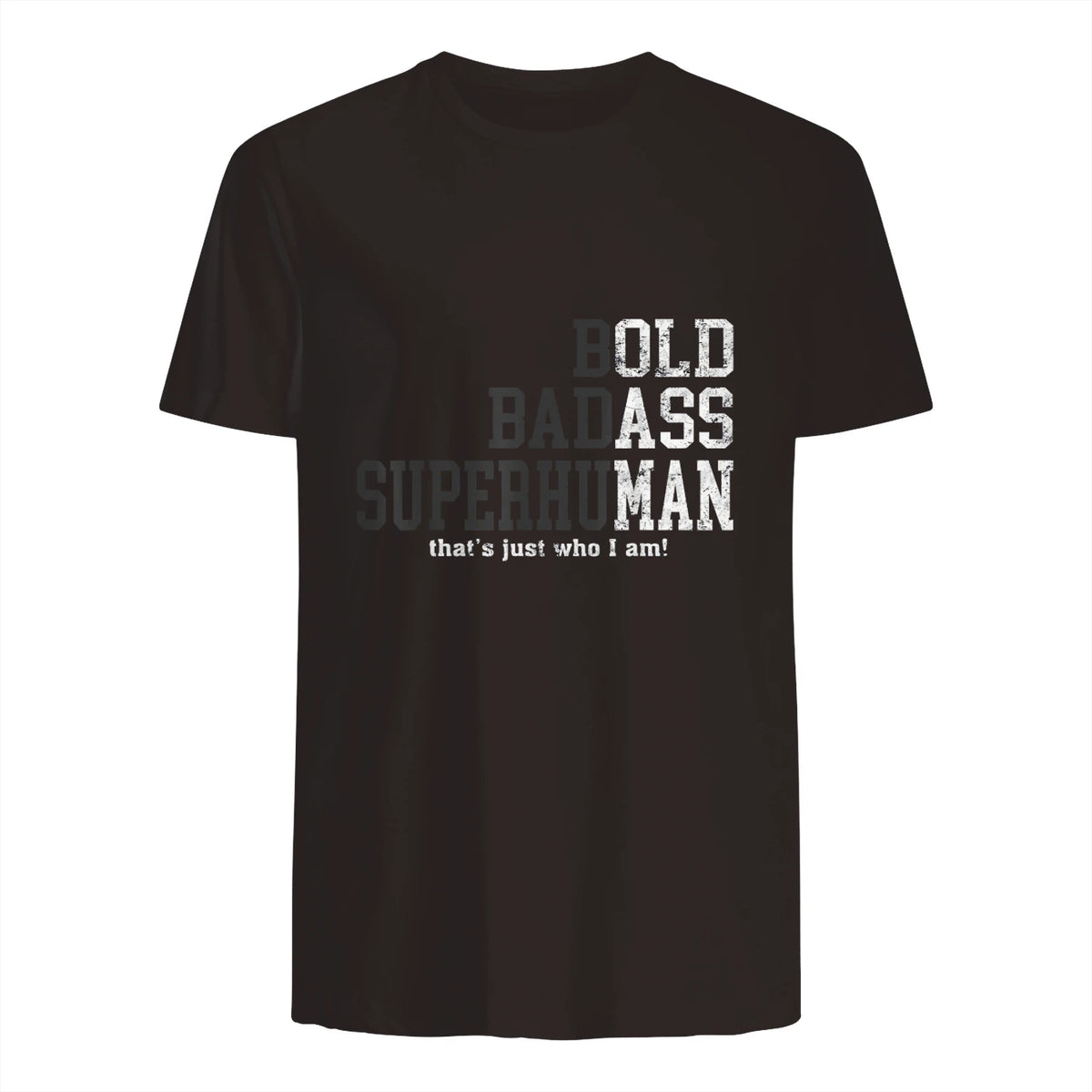 Funny Dad Husband Father's Day T-Shirt in Dark Chocolate - back view