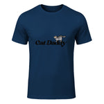 Chat Daddy drôle chat papa drôle chat papa humour fête des pères père in Navy - front view