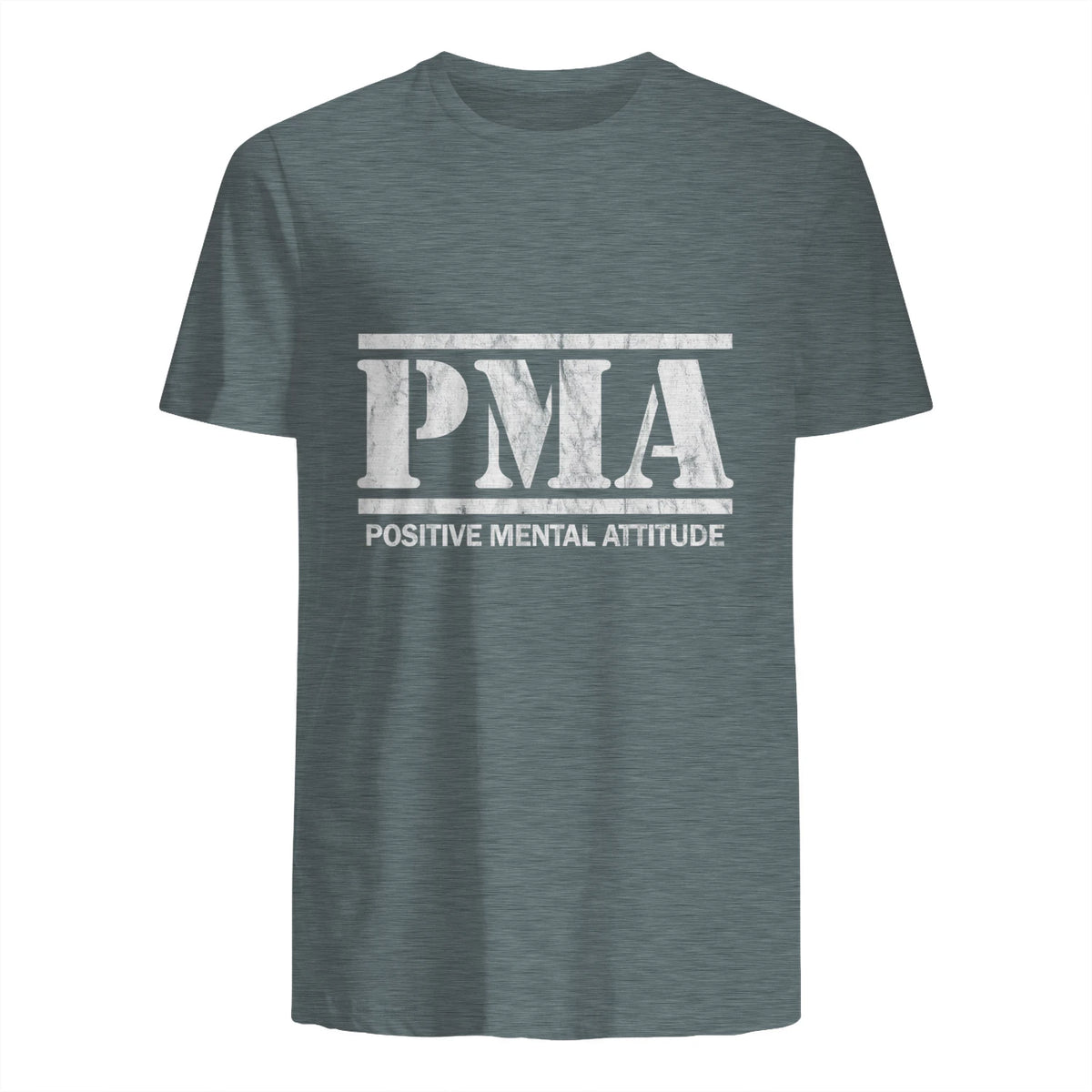 Attitude mentale positive. PMA in Dark Heather - back view