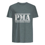 Attitude mentale positive. PMA in Dark Heather - back view