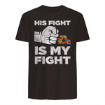 Autism Awareness for Parents of Autistic Kids T-Shirt in Dark Chocolate - back view