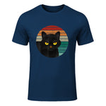 Chats Vintage Cat I Style rétro Chats noirs in Navy - front view