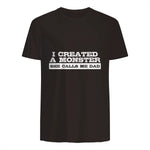 Funny Tshirt Gift for Dad from Daughter First Father's Day in Dark Chocolate - back view