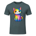 Aquarelle colorée pour Les Amoureux des Chats in Dark Heather - front view