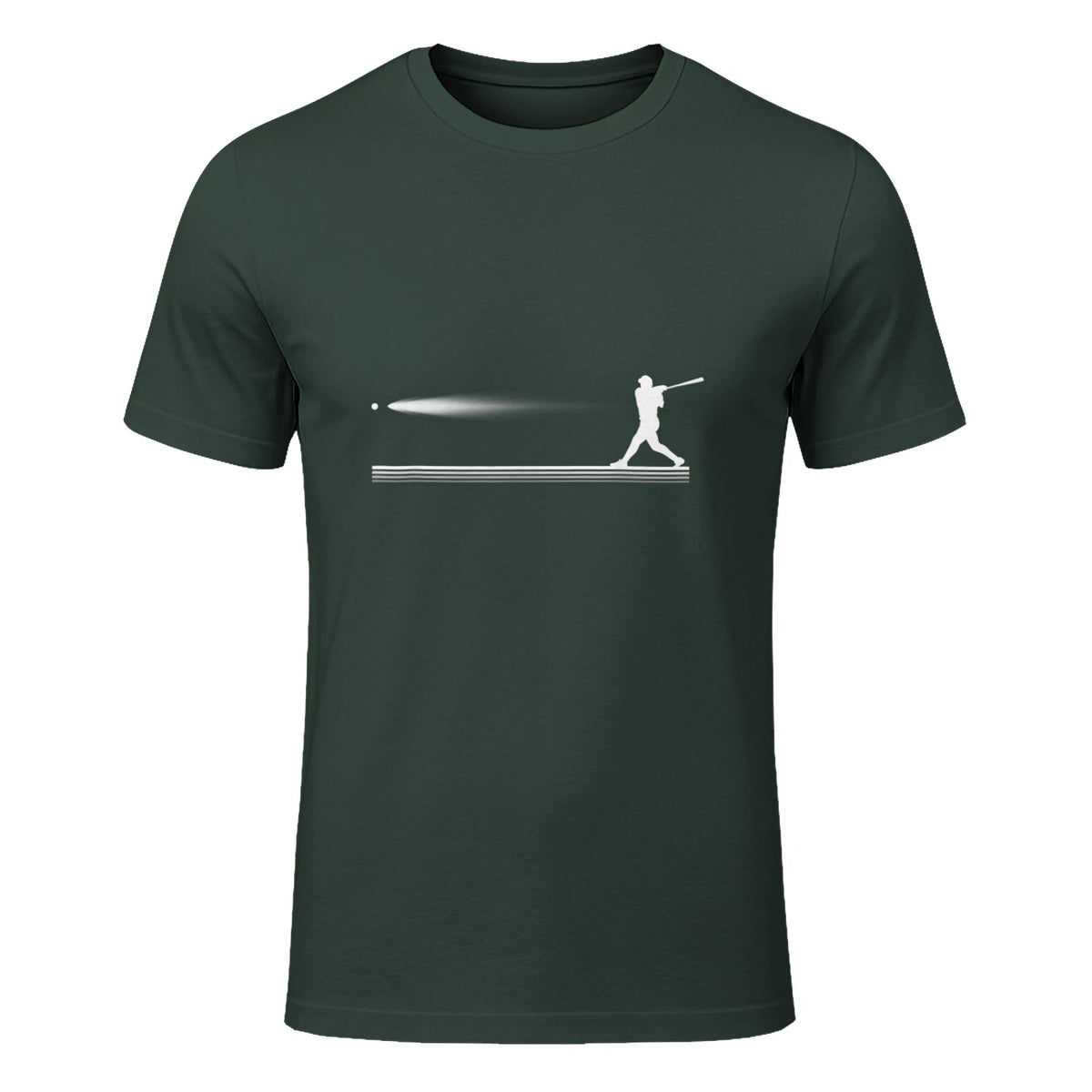 Baseball Apparel - Baseball T-Shirt in Forest Green - front view