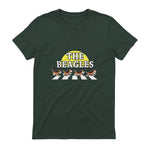 Drôle Les Beagles Beagle Dog Sitter Doggy Puppy Crosswalk in Forest Green - back view