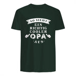 So Sieht EIN richtig Cooler Opa aus Großvater in Forest Green - back view