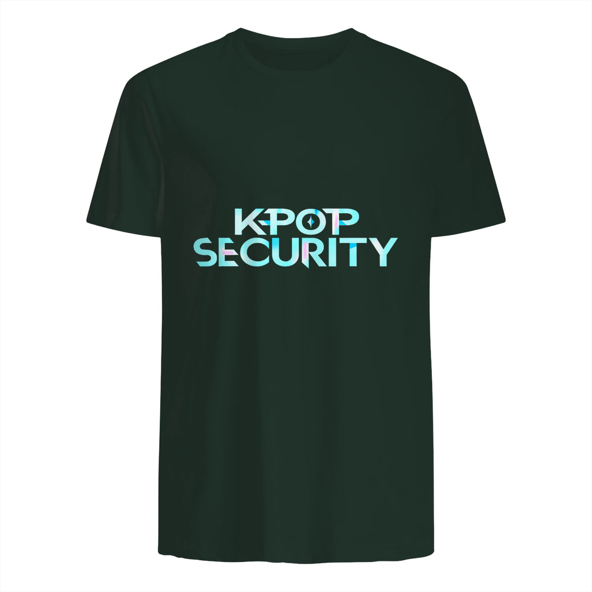 K-Pop Security Concert Staff T-Shirt in Forest Green - back view