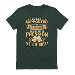 Bon Supporter Strasbourg boit la pression humour Strasbourg in Forest Green - back view