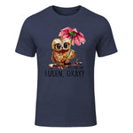 Ich Mag Halt Eulen, Okay Lustiger Eule Spruch Owl Eulen in Heather Navy - front view