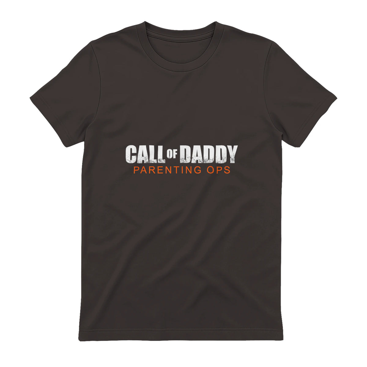 Gamer Dad Call of Daddy Call of Dad Parenting Ops in Dark Chocolate - back view
