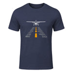 Avion RC Pilot Aéroport Piste Phonetic Alphabet Petit Avion in Heather Navy - front view