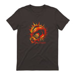 Thundercats Flare Circle Logo T-Shirt in Dark Chocolate - back view