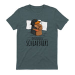 Offizielles Schlafshirt Dackel Hund Dachshund Teckel in Dark Heather - back view