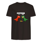 Dude Did You Eat The Last Unicorn Funny Dinosaur in Dark Chocolate - back view