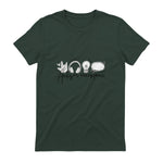 Autism Awareness Acceptance Shirt Support Mom Women Kid in Forest Green - back view