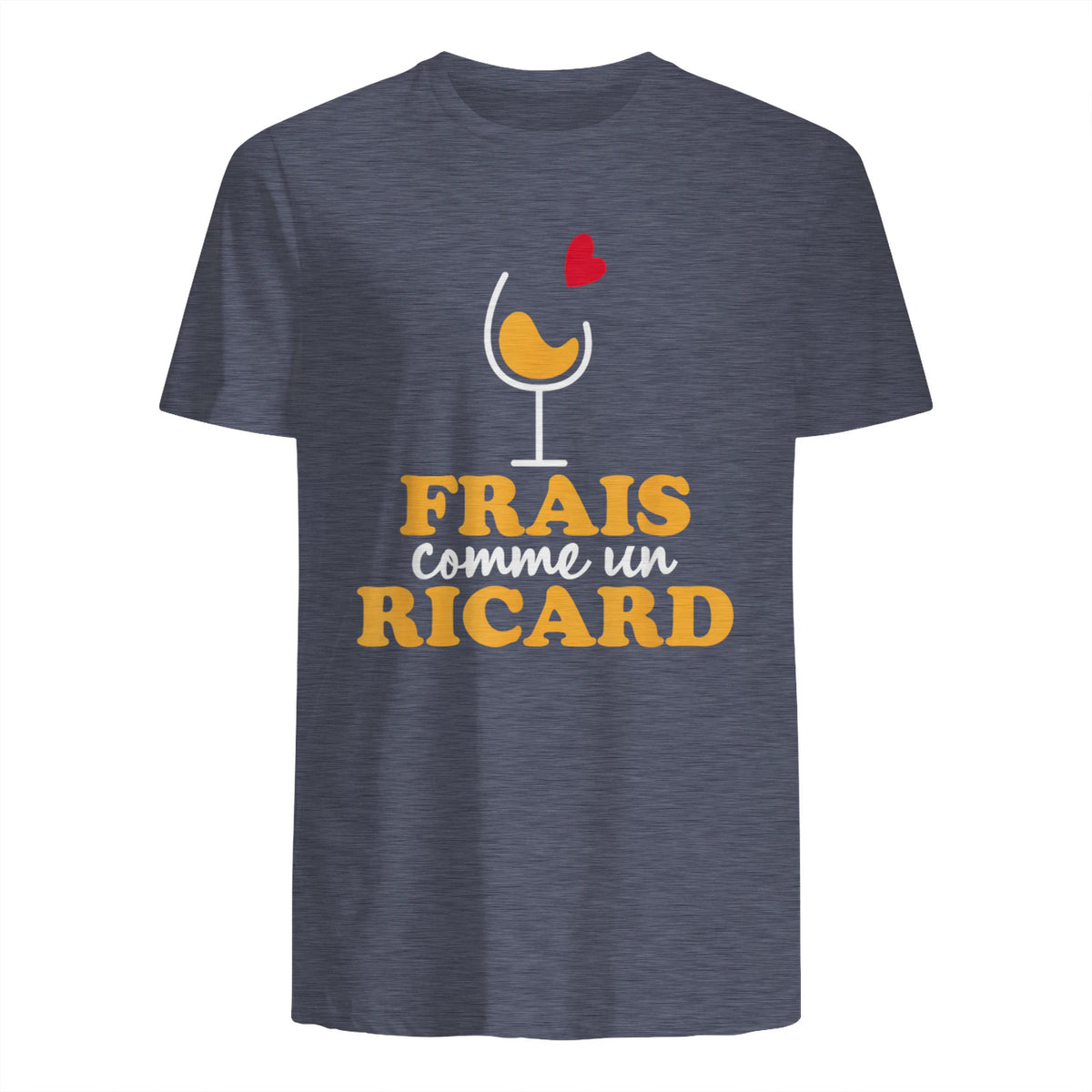 Frais comme Un Ricard - Ricard Pastis Apéro in Heather Navy - back view