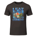 I Eat Cement Funny Cat Meme Internet Memes Funny Memes Gen-Z T-Shirt in Dark Chocolate - front view