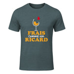 Frais comme Un Ricard - Ricard Pastis Apéro in Dark Heather - front view