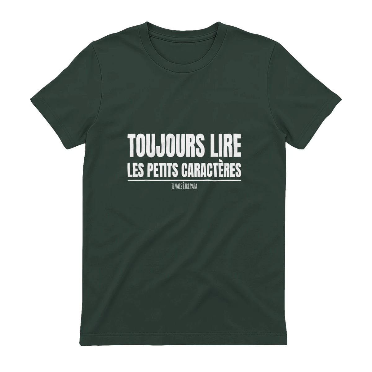 Drôle Annonce Grossesse Grand Parents Original Future Papa in Forest Green - back view