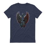 Fans de Hard Rock Vintage Music Rock and Roll Lover in Heather Navy - back view