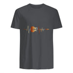 Music Guitarist Heartbeat Guitar in Charcoal - back view