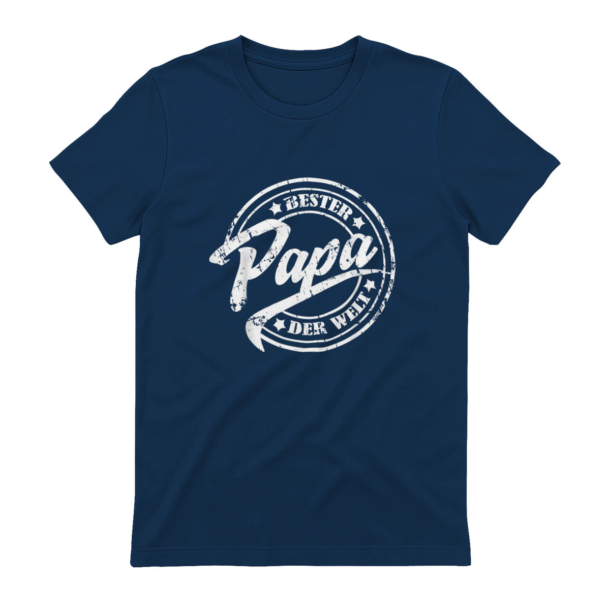 Geschenke für Papa und Opa zum Vatertag - Bester Papa der Welt, Vatertag, Vintage T-Shirt Schwarz S in Navy - back view