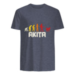 Akita Inu Evolution Chien Japon in Heather Navy - back view