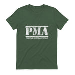 Attitude mentale positive. PMA in Military Green - back view
