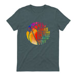 Drôle Basketball Une Fille Qui Joue Au Basket in Dark Heather - back view