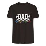 Dad Retro Monster Truck T-Shirt in Dark Chocolate - back view