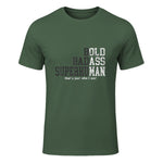 Funny Dad Husband Father's Day T-Shirt in Military Green - front view
