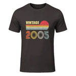 Vintage Nineteenth Birthday T-Shirt in Dark Chocolate - front view