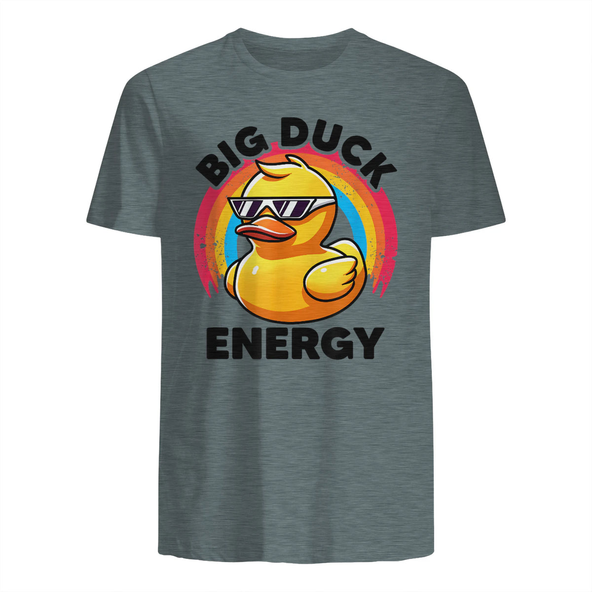 Big Duck Energy Duckie I Love Ducks Lovers Canard en caoutchouc in Dark Heather - back view