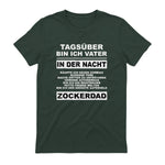 Zockerdad PC Spiele Gaming Zocken Konsole T-Shirt in Forest Green - back view