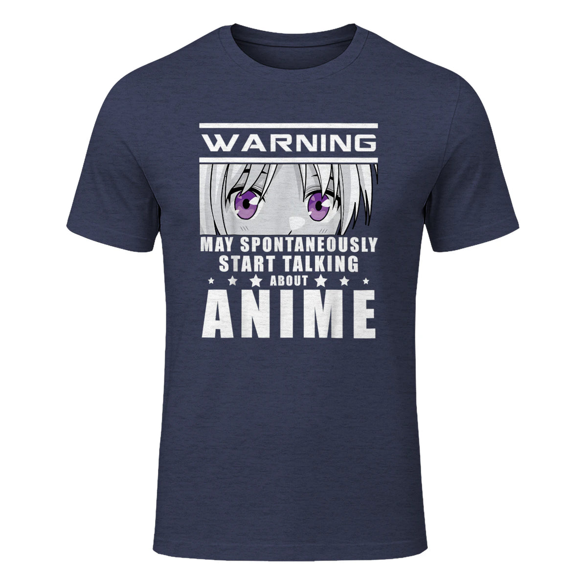 Warning May Spontaneously Start Talking About Anime in Heather Navy - front view