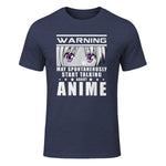 Warning May Spontaneously Start Talking About Anime in Heather Navy - front view