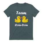Citation Canard Enfant Humour Team Canards Coin-Coin in Dark Heather - back view