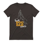 Best Dog Dad Ever Le meilleur papa chien du monde - Chiens in Dark Chocolate - back view