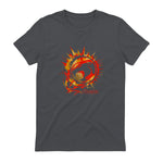 Thundercats Flare Circle Logo T-Shirt in Charcoal - back view