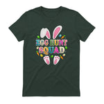 Egg Hunt Squad Bunny Happy Easter Day in Forest Green - back view
