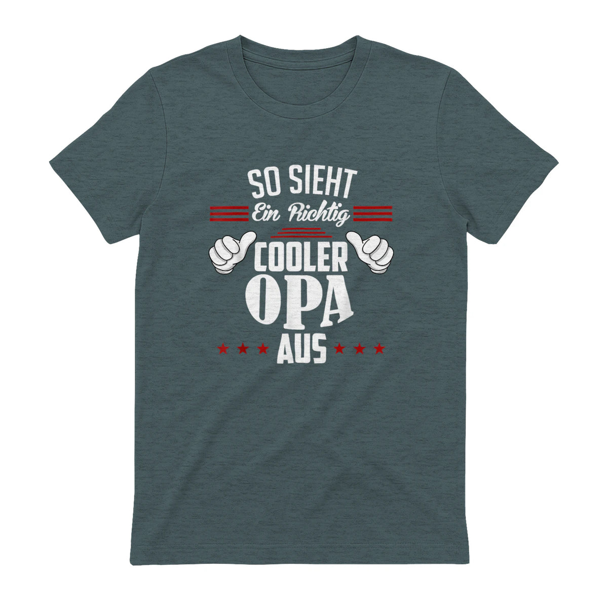 Opa SAGT So Sieht EIN richtig Cooler Opa aus Großvater in Dark Heather - back view
