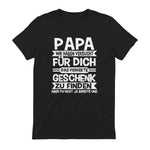 Papa und Vater Motiv, Lustiger Spruch, Herren Vatertag Halbarm T-Shirt in Black - back view
