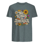 No King in America T-Shirt in Dark Heather - back view