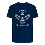 Drapeau circassien, Adygea, Adiga. in Navy - back view