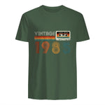 Cassette rétro Vintage 1985 en édition limitée Birthday 39 in Military Green - back view