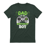 Dad of The Birthday Boy Matching Video Gamer Birthday Party in Forest Green - back view