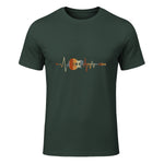 Music Guitarist Heartbeat Guitar in Forest Green - front view